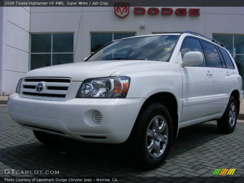 Super White / Ash Gray 2006 Toyota Highlander V6 4WD