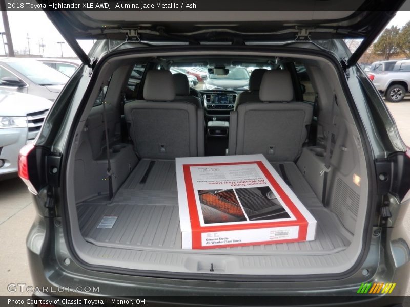 Alumina Jade Metallic / Ash 2018 Toyota Highlander XLE AWD