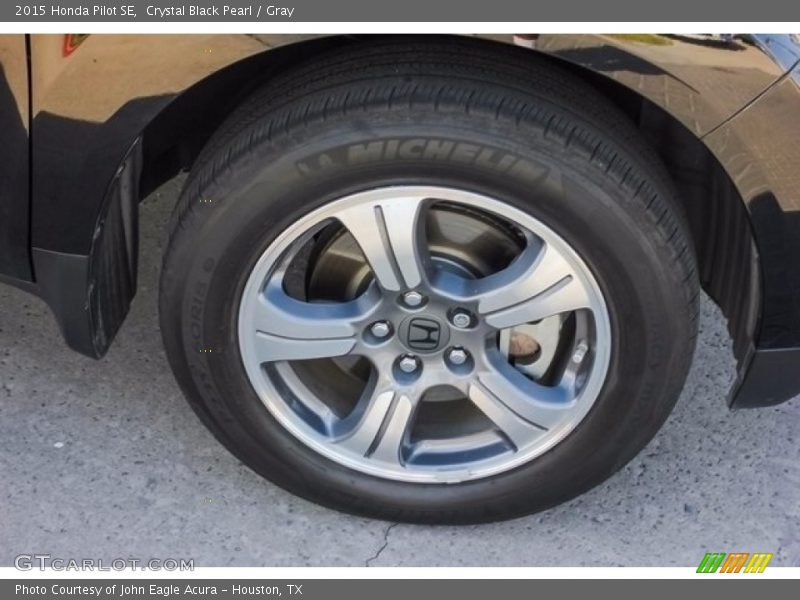 Crystal Black Pearl / Gray 2015 Honda Pilot SE