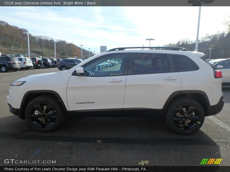 Bright White / Black 2018 Jeep Cherokee Limited 4x4