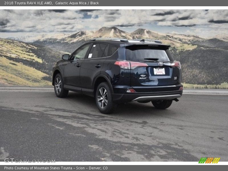 Galactic Aqua Mica / Black 2018 Toyota RAV4 XLE AWD