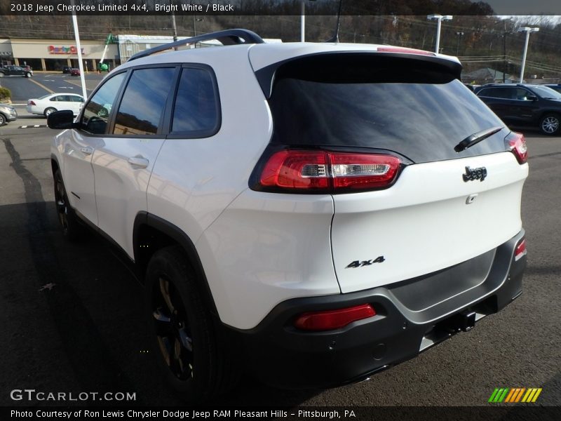 Bright White / Black 2018 Jeep Cherokee Limited 4x4