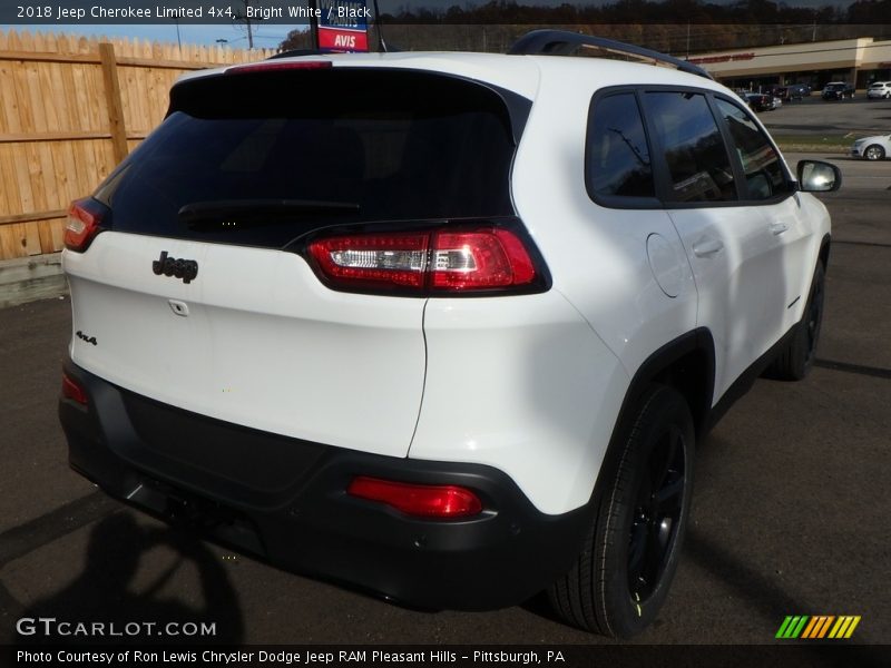 Bright White / Black 2018 Jeep Cherokee Limited 4x4