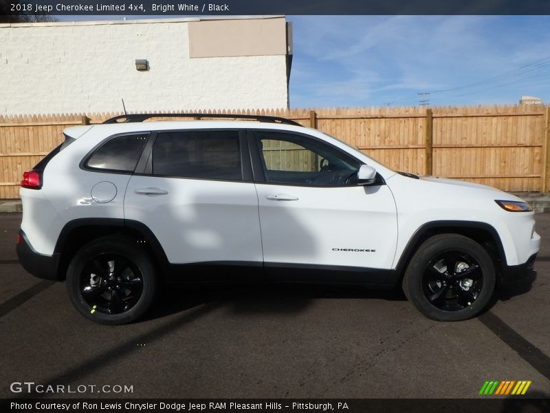 Bright White / Black 2018 Jeep Cherokee Limited 4x4
