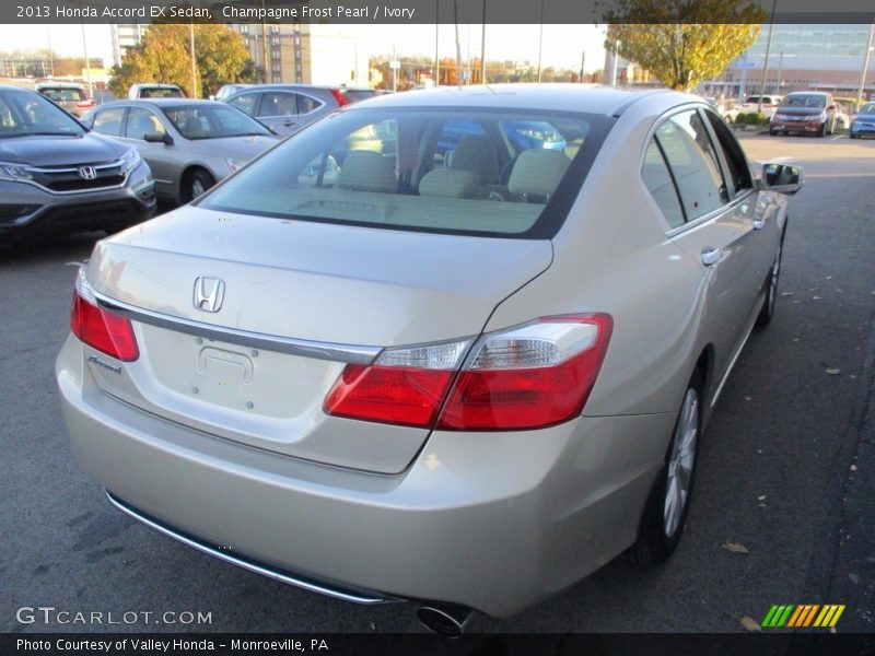 Champagne Frost Pearl / Ivory 2013 Honda Accord EX Sedan