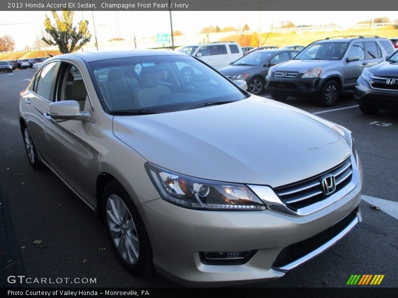 Champagne Frost Pearl / Ivory 2013 Honda Accord EX Sedan