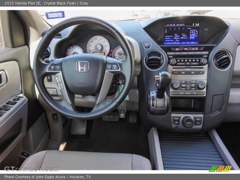 Crystal Black Pearl / Gray 2015 Honda Pilot SE