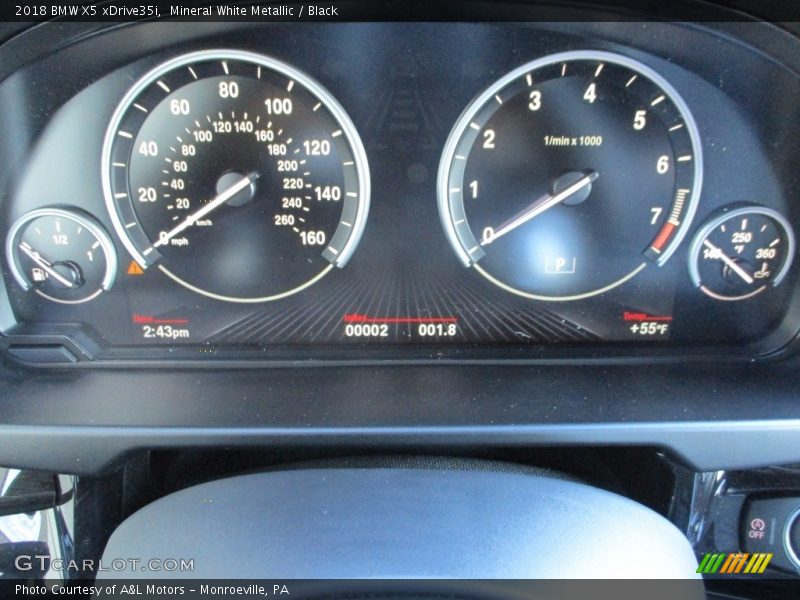 Mineral White Metallic / Black 2018 BMW X5 xDrive35i