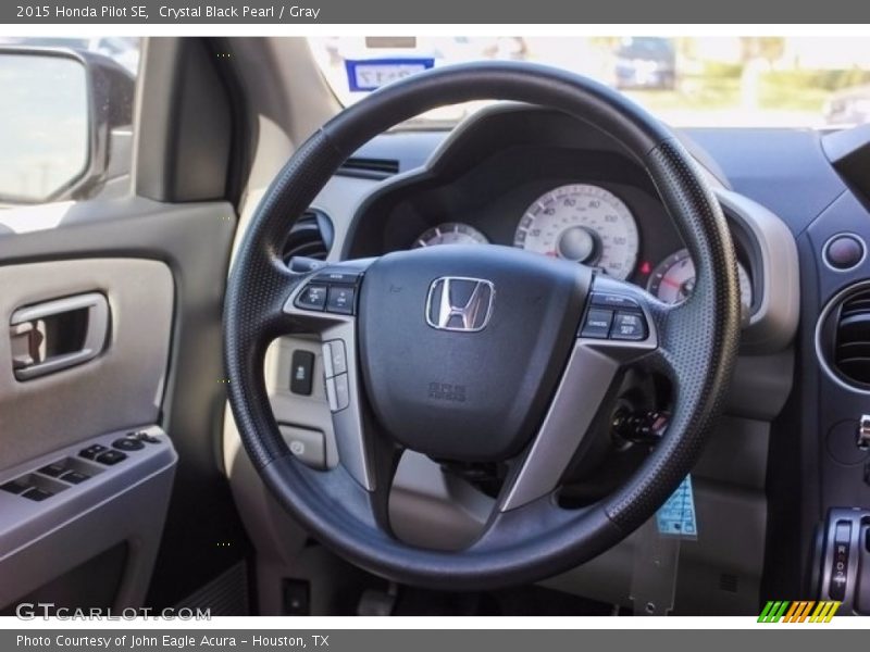 Crystal Black Pearl / Gray 2015 Honda Pilot SE
