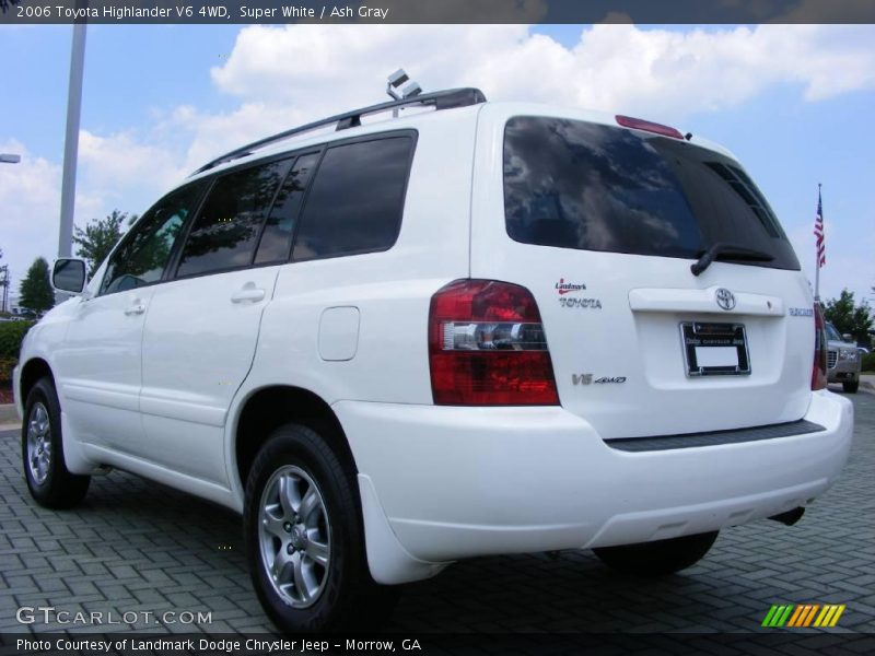 Super White / Ash Gray 2006 Toyota Highlander V6 4WD