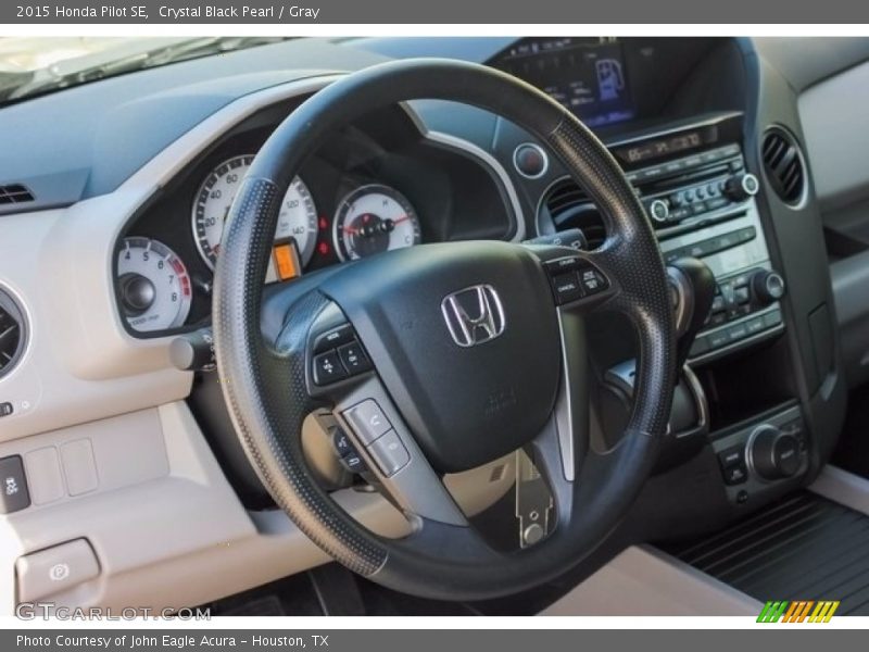 Crystal Black Pearl / Gray 2015 Honda Pilot SE