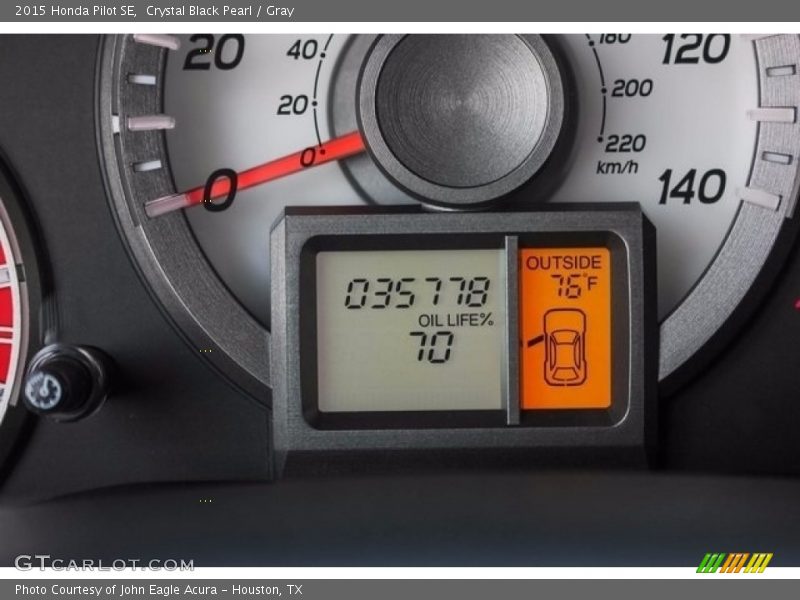 Crystal Black Pearl / Gray 2015 Honda Pilot SE