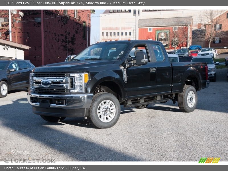 Shadow Black / Medium Earth Gray 2017 Ford F250 Super Duty XLT SuperCab 4x4