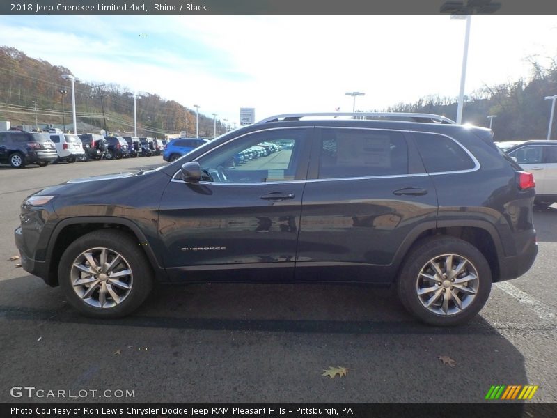 Rhino / Black 2018 Jeep Cherokee Limited 4x4