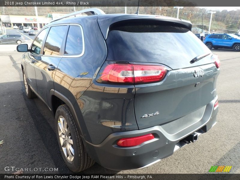 Rhino / Black 2018 Jeep Cherokee Limited 4x4