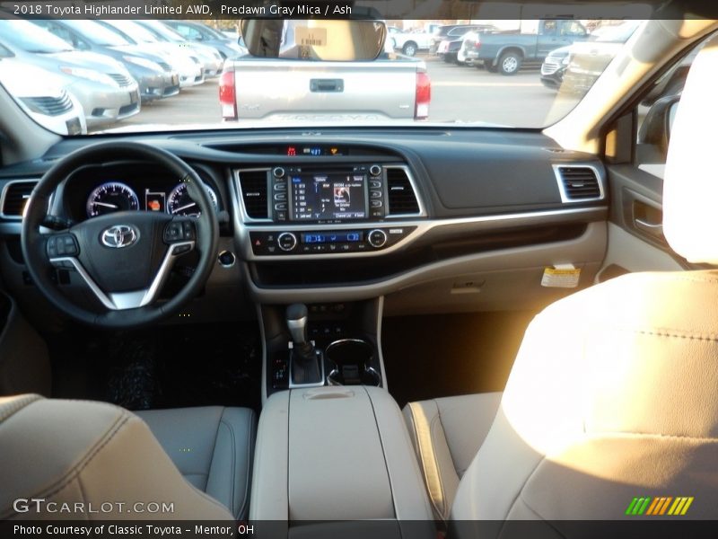Predawn Gray Mica / Ash 2018 Toyota Highlander Limited AWD