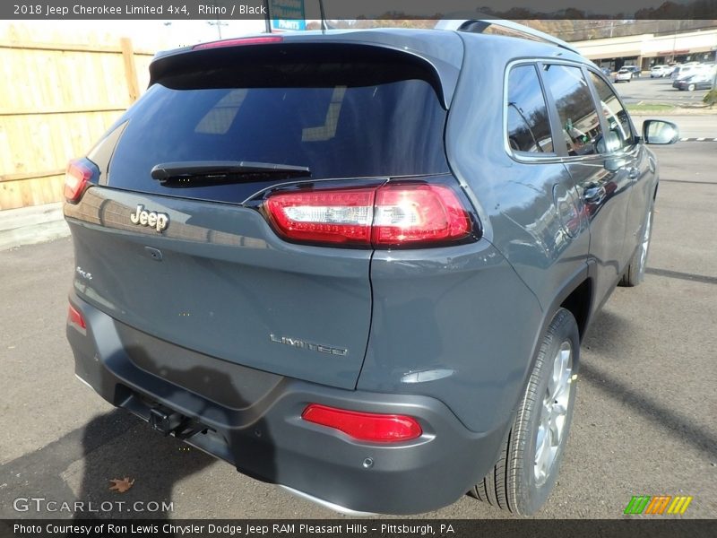 Rhino / Black 2018 Jeep Cherokee Limited 4x4