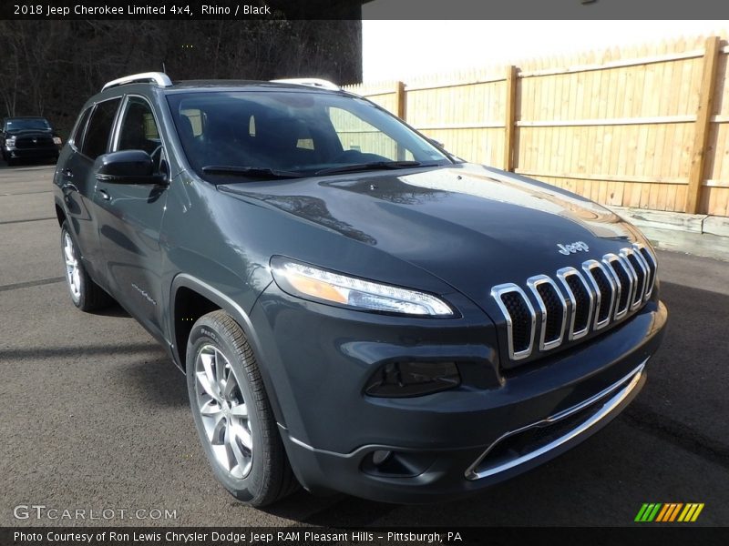 Rhino / Black 2018 Jeep Cherokee Limited 4x4