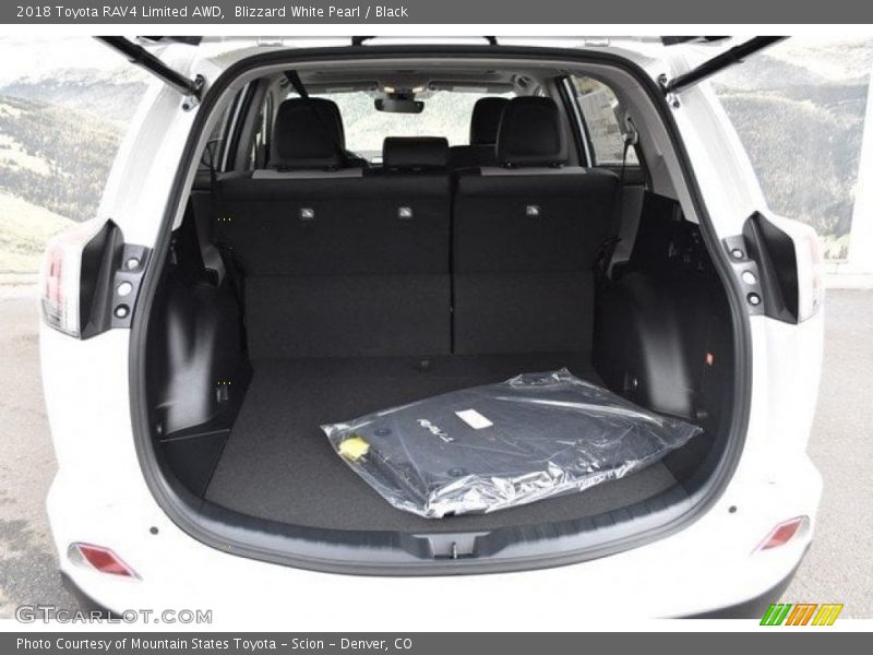 Blizzard White Pearl / Black 2018 Toyota RAV4 Limited AWD