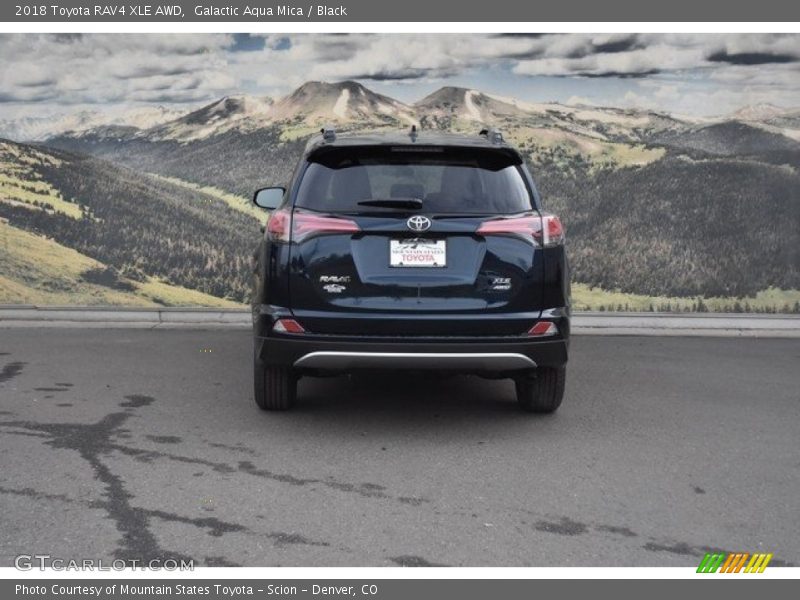 Galactic Aqua Mica / Black 2018 Toyota RAV4 XLE AWD