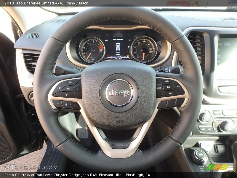 Rhino / Black 2018 Jeep Cherokee Limited 4x4