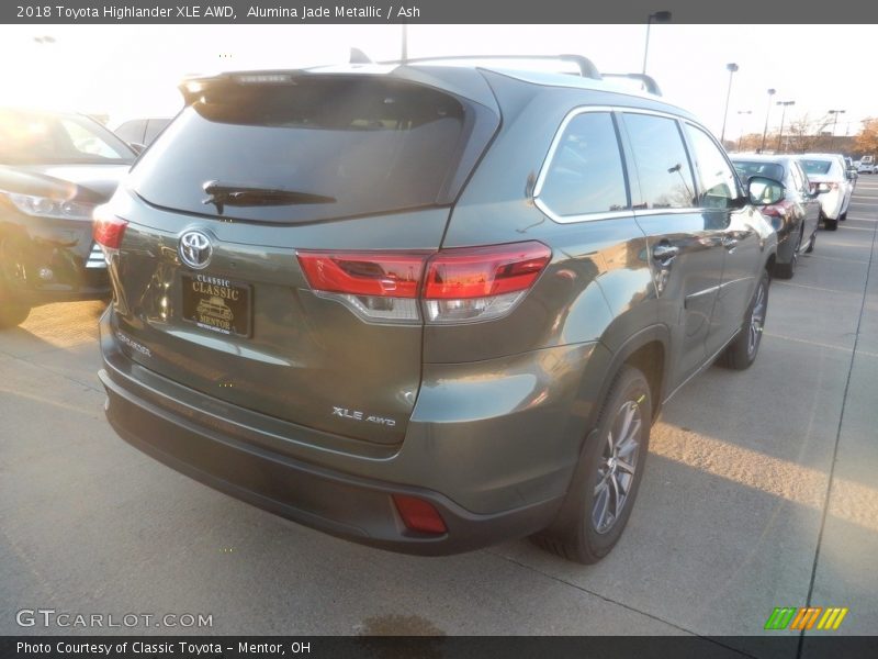 Alumina Jade Metallic / Ash 2018 Toyota Highlander XLE AWD