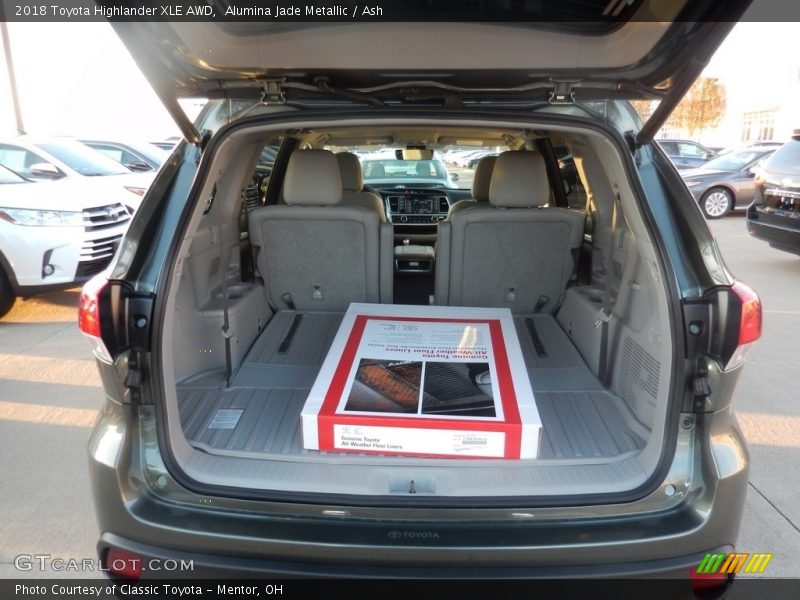Alumina Jade Metallic / Ash 2018 Toyota Highlander XLE AWD