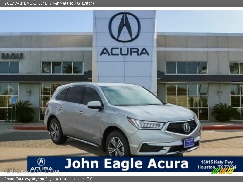 Lunar Silver Metallic / Graystone 2017 Acura MDX