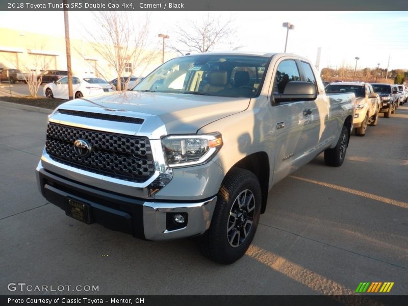 Cement / Black 2018 Toyota Tundra SR5 Double Cab 4x4