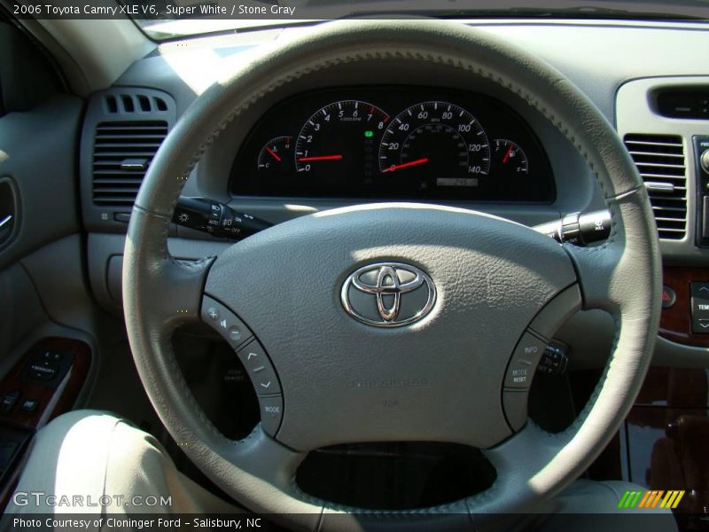 Super White / Stone Gray 2006 Toyota Camry XLE V6