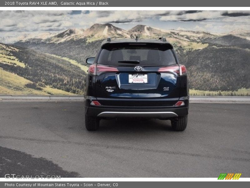 Galactic Aqua Mica / Black 2018 Toyota RAV4 XLE AWD