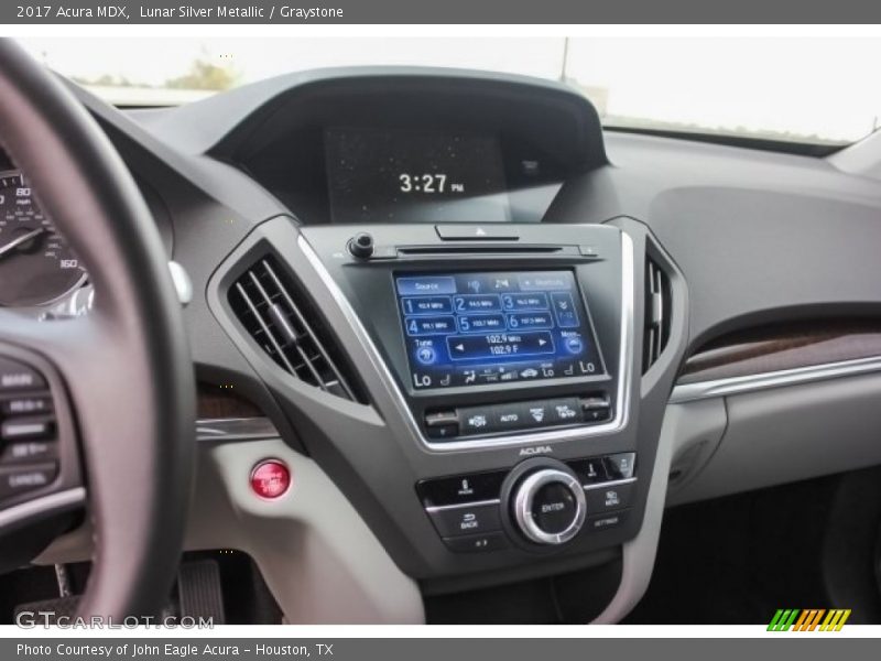 Lunar Silver Metallic / Graystone 2017 Acura MDX