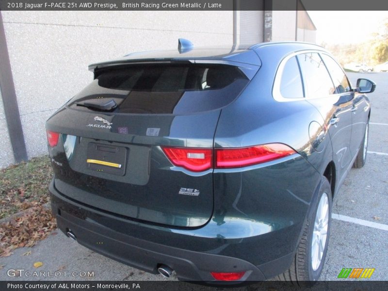 British Racing Green Metallic / Latte 2018 Jaguar F-PACE 25t AWD Prestige