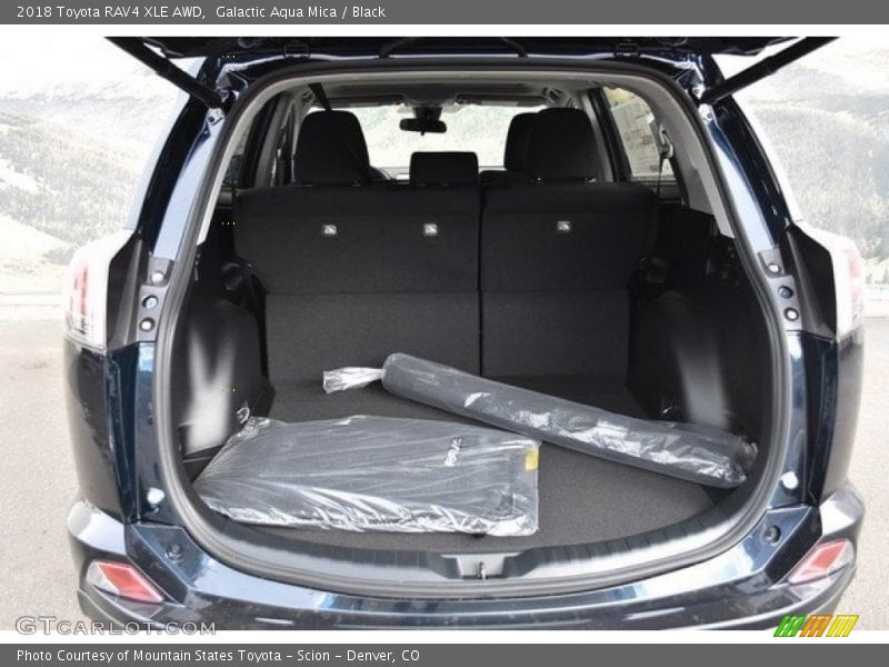 Galactic Aqua Mica / Black 2018 Toyota RAV4 XLE AWD