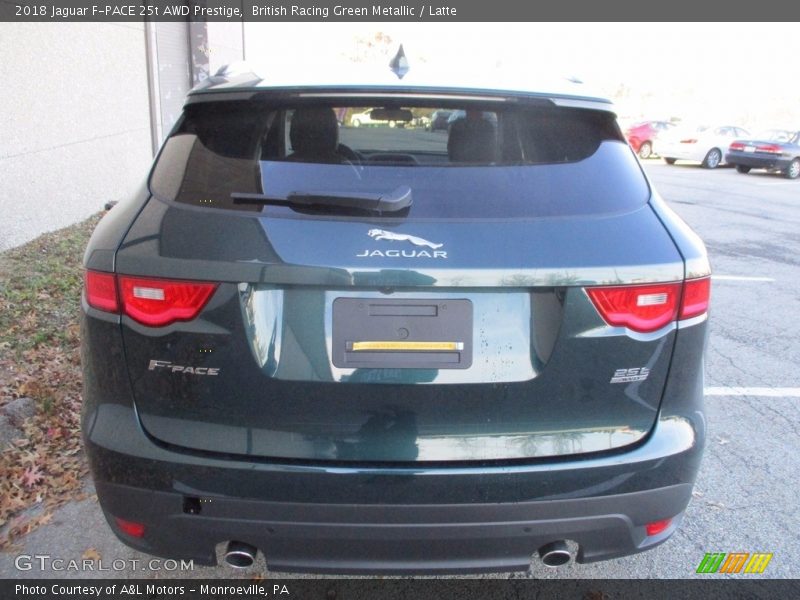 British Racing Green Metallic / Latte 2018 Jaguar F-PACE 25t AWD Prestige
