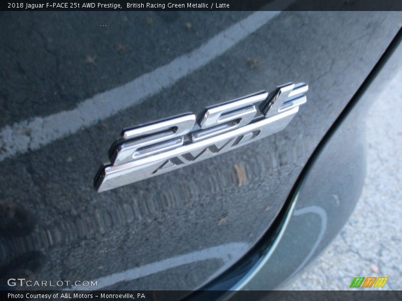 British Racing Green Metallic / Latte 2018 Jaguar F-PACE 25t AWD Prestige