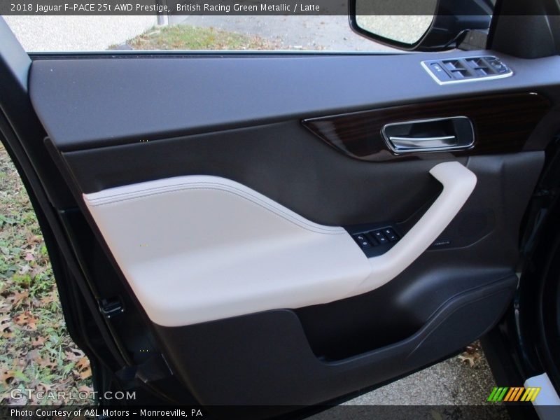British Racing Green Metallic / Latte 2018 Jaguar F-PACE 25t AWD Prestige