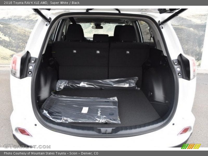 Super White / Black 2018 Toyota RAV4 XLE AWD