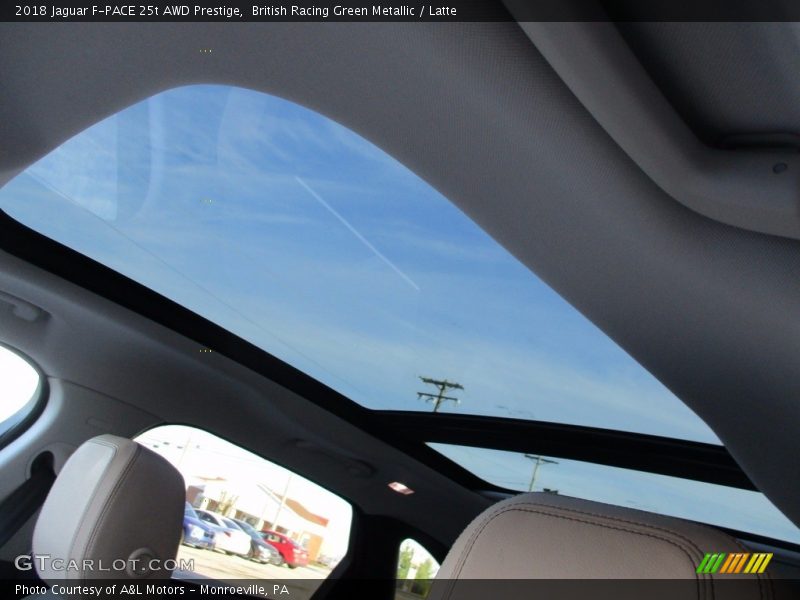 British Racing Green Metallic / Latte 2018 Jaguar F-PACE 25t AWD Prestige
