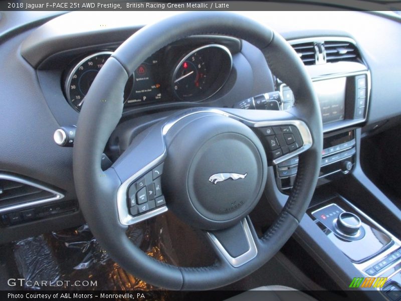 British Racing Green Metallic / Latte 2018 Jaguar F-PACE 25t AWD Prestige