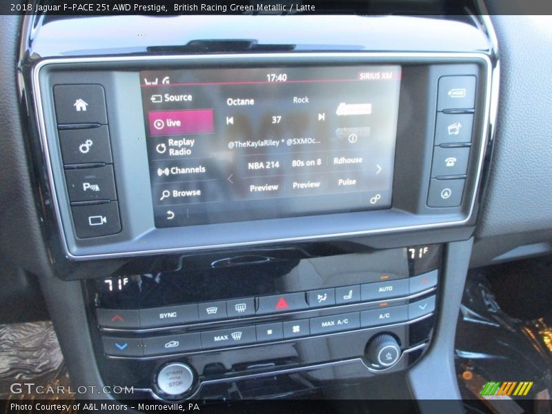 British Racing Green Metallic / Latte 2018 Jaguar F-PACE 25t AWD Prestige