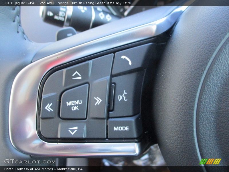 British Racing Green Metallic / Latte 2018 Jaguar F-PACE 25t AWD Prestige