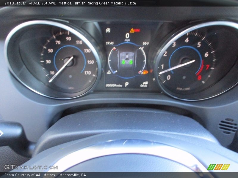 British Racing Green Metallic / Latte 2018 Jaguar F-PACE 25t AWD Prestige