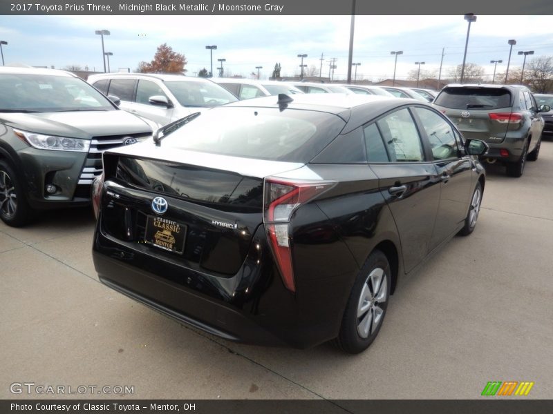 Midnight Black Metallic / Moonstone Gray 2017 Toyota Prius Three