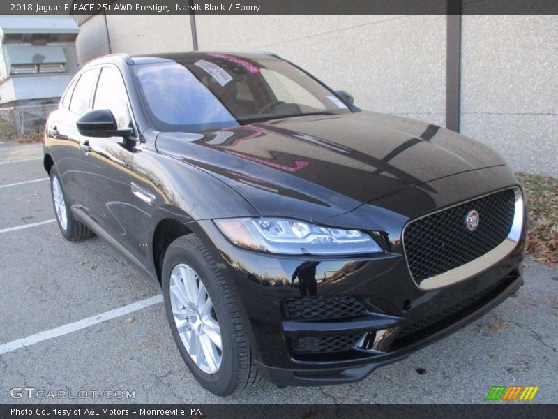 Narvik Black / Ebony 2018 Jaguar F-PACE 25t AWD Prestige