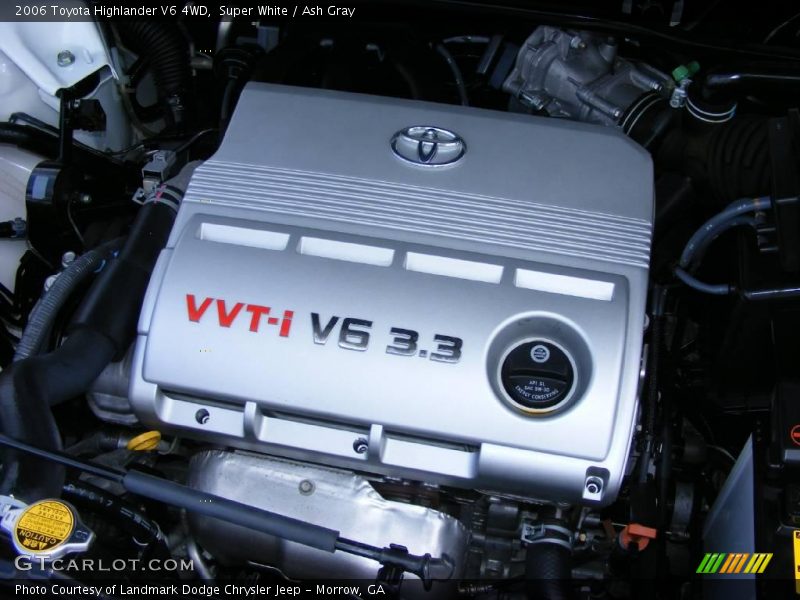 Super White / Ash Gray 2006 Toyota Highlander V6 4WD