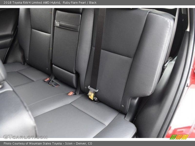 Ruby Flare Pearl / Black 2018 Toyota RAV4 Limited AWD Hybrid