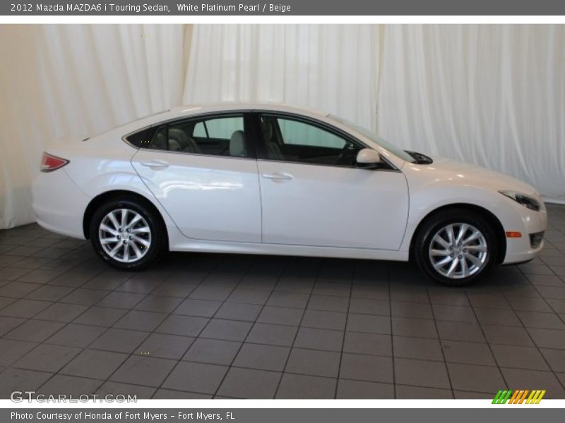 White Platinum Pearl / Beige 2012 Mazda MAZDA6 i Touring Sedan