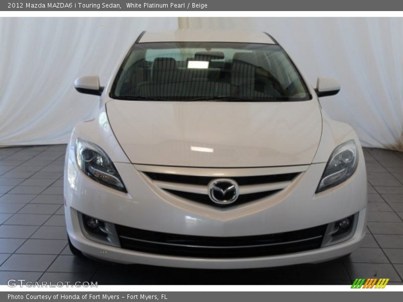 White Platinum Pearl / Beige 2012 Mazda MAZDA6 i Touring Sedan