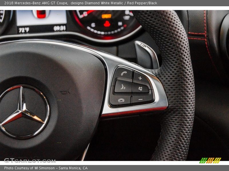 Controls of 2018 AMG GT Coupe